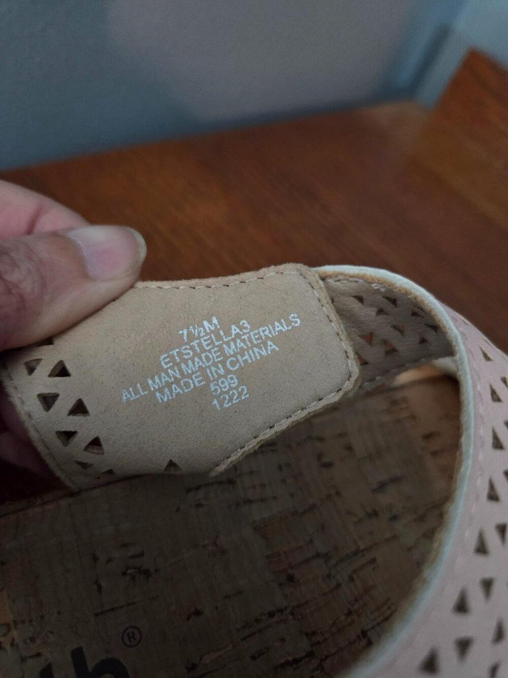 Earth Slata Pink Casual Cork Sandals size 7.5 - Picture 6 of 7